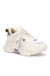 DS.PMD239K2051 Bej Mor Kadın Sneaker Günlük Spor Ayakkabı